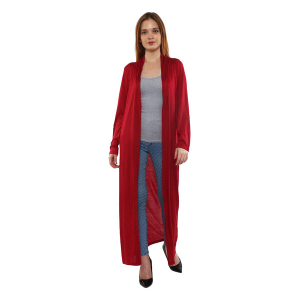 MAROON LONG SHRUG